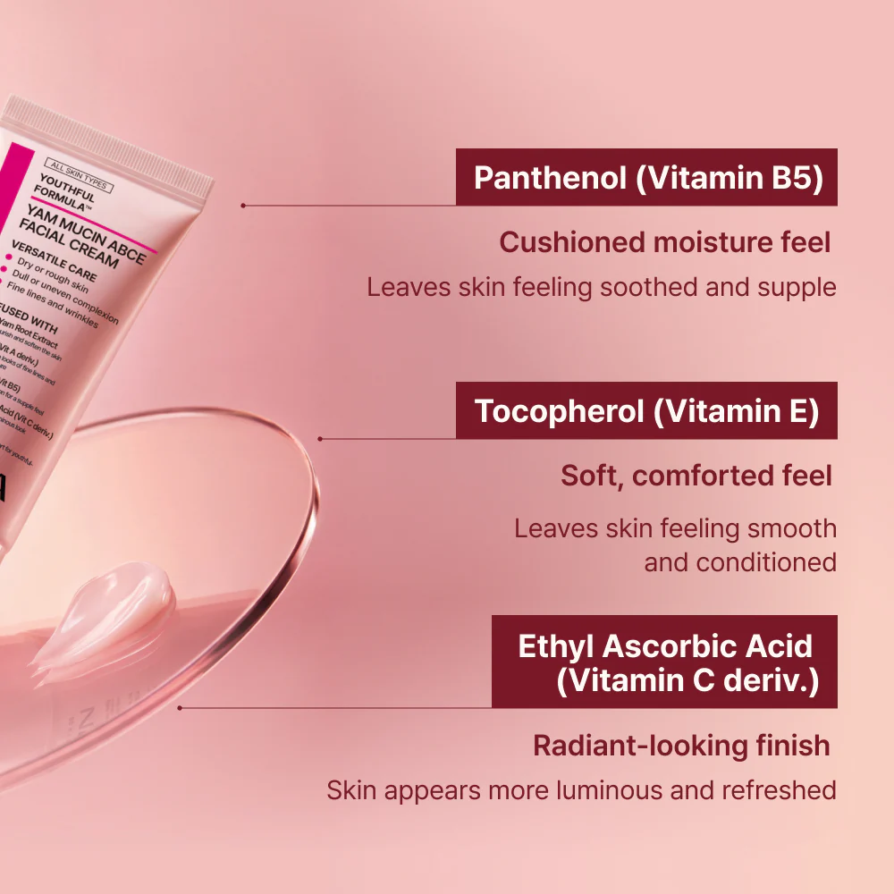 NIDA Youthful Formula™ Yam Mucin  ABCE Facial Cream - Image 5