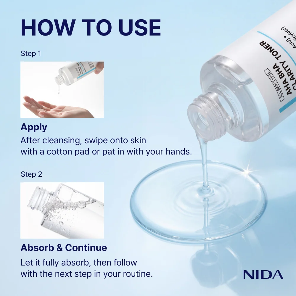 NIDA AHA BHA Clarity Toner - Image 5