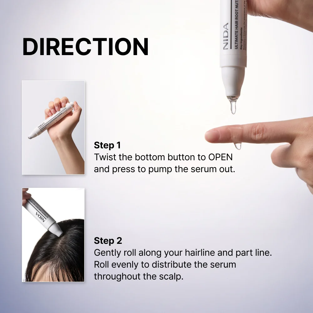 NIDA Ultimate Hair Root Nutrition Roll On Serum - Image 6