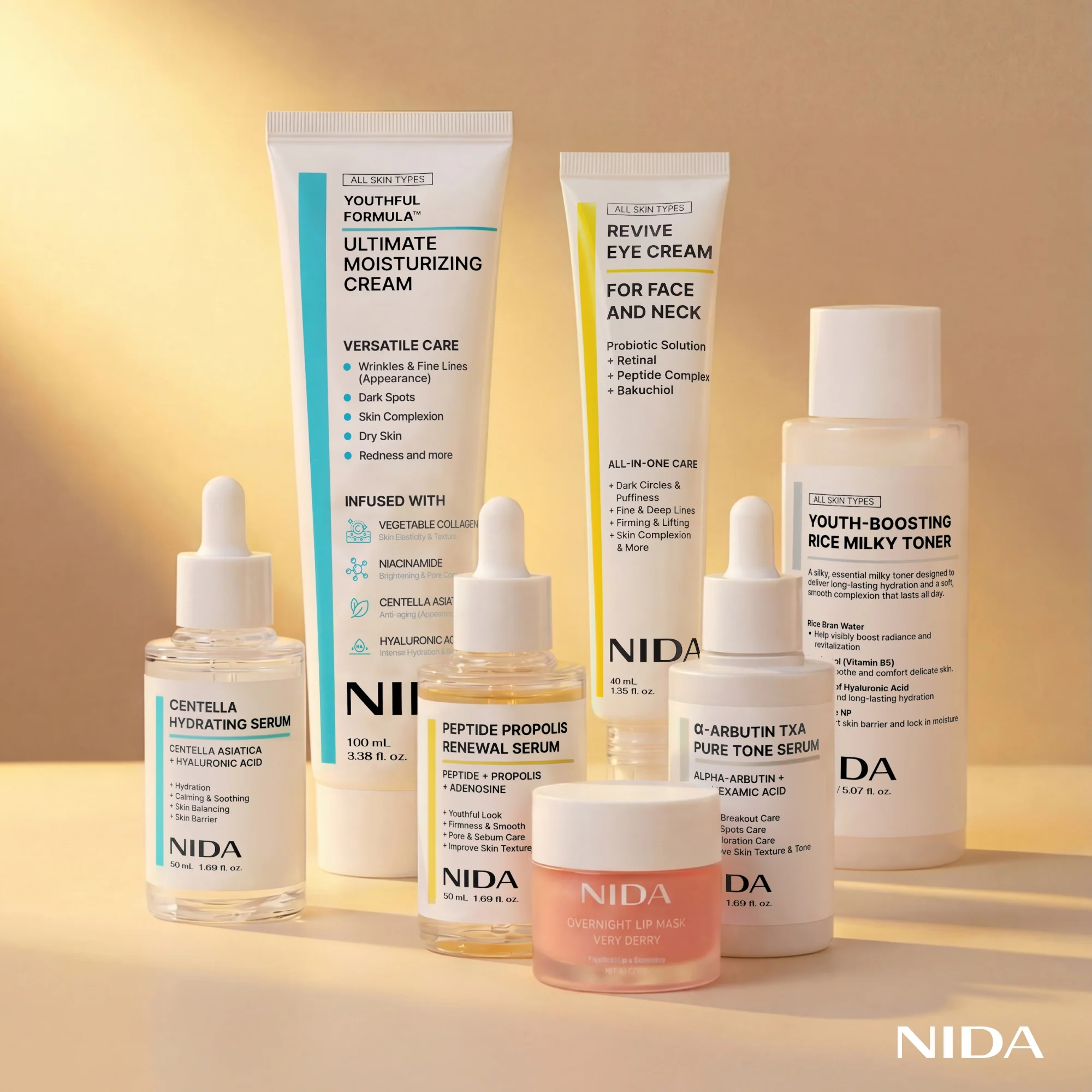 NIDA Super Deal Skincare Set of 7 (Milky Toner) - Image 3