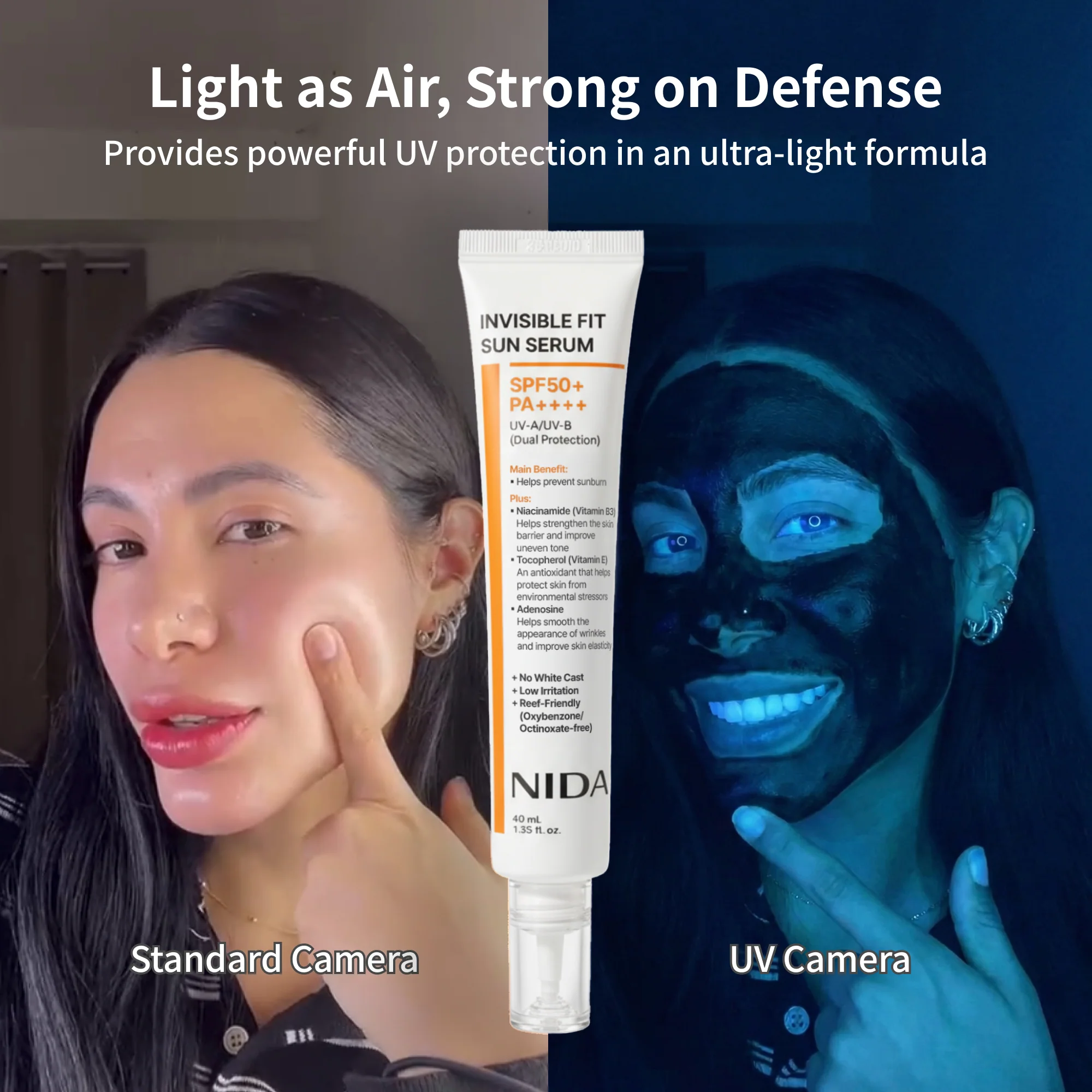 NIDA Invisible Fit Sun Serum for Face - Image 3