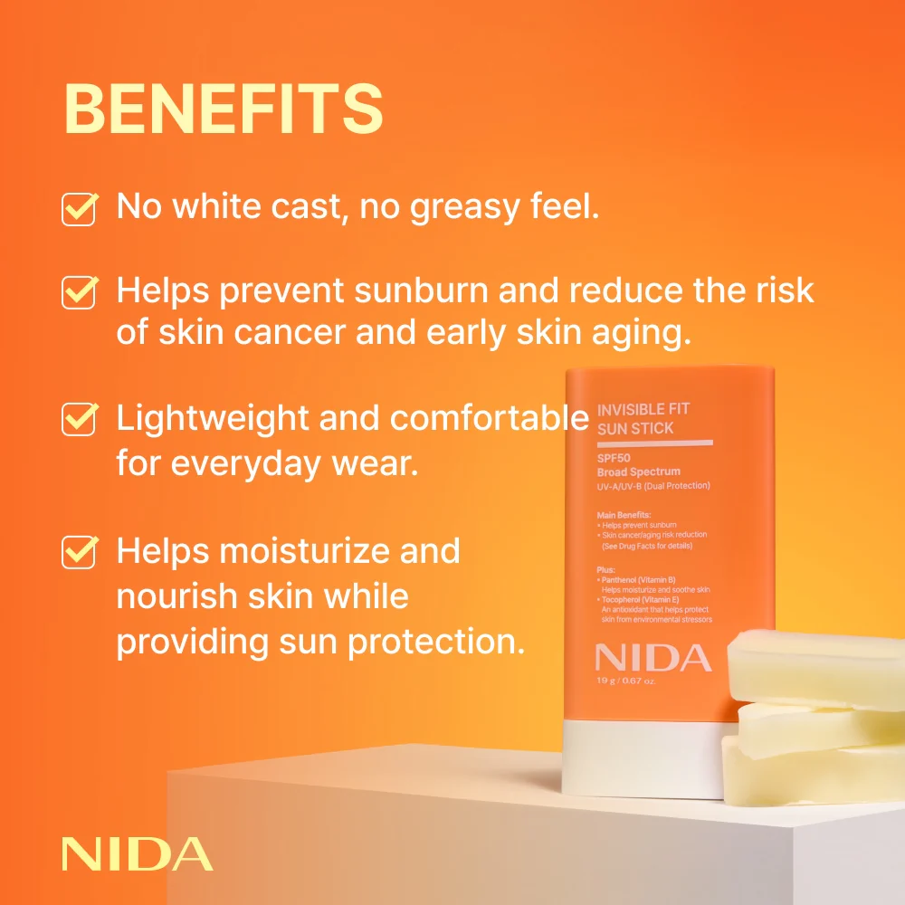 NIDA Invisible Fit Sun Stick - Image 3