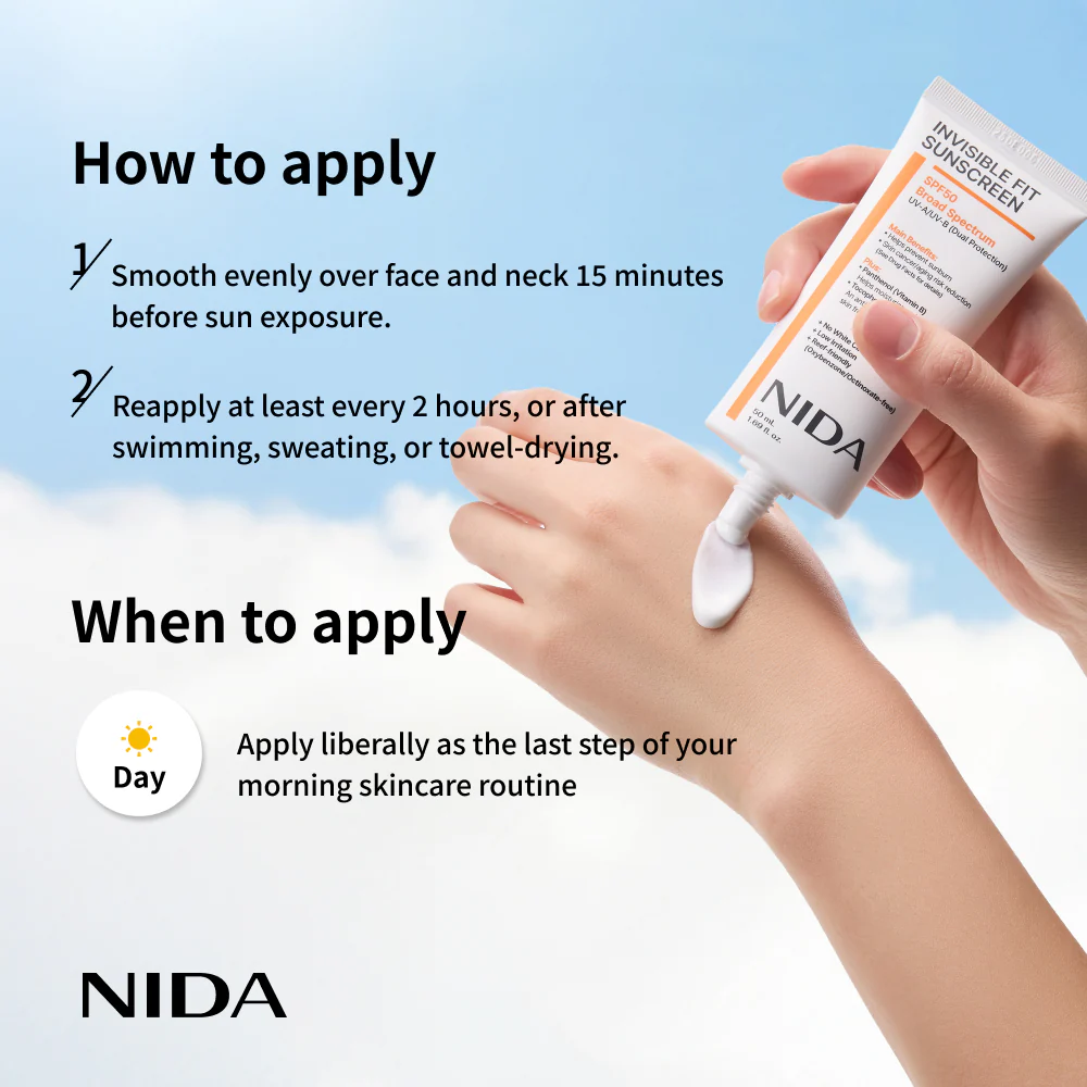 NIDA Invisible Fit Sunscreen for Face & Body - Image 6